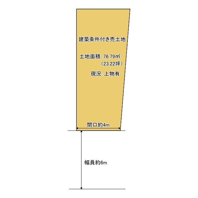 京都市北区大宮北林町　建築条件付き売土地の土地図