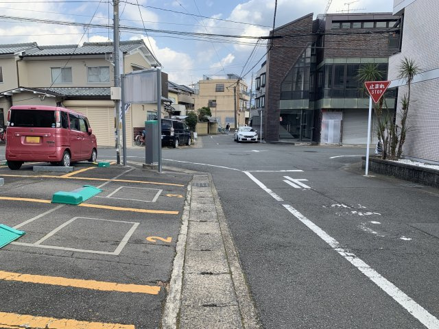 京都市北区大宮北林町　建築条件付き売土地の前面道路含む現地写真