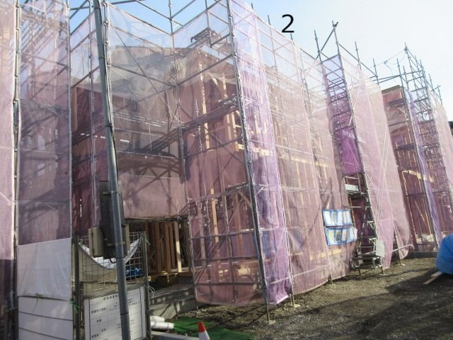 【仲介手数料無料】新築戸建　吉見町東野4-11-15（全5棟）の前面道路含む現地写真