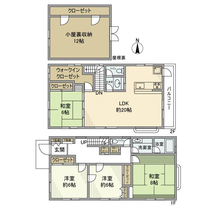堀ノ内戸建の間取り