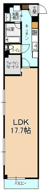 新潟市中央区本町通6番町【サンジェーヌ本町】の間取り