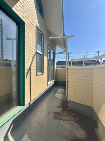 大間戸建のバルコニー