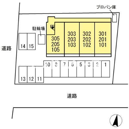 D-room倉賀野町の区画図|高崎、前橋、伊勢崎エリアのお部屋探しはエンドスケープまで！お客様の理想お聞かせ下さい♪