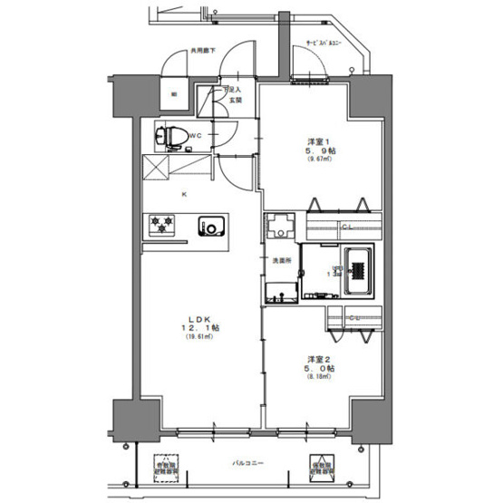 【間取り】 | S-RESIDENCE高岳ardent(アーデント)
