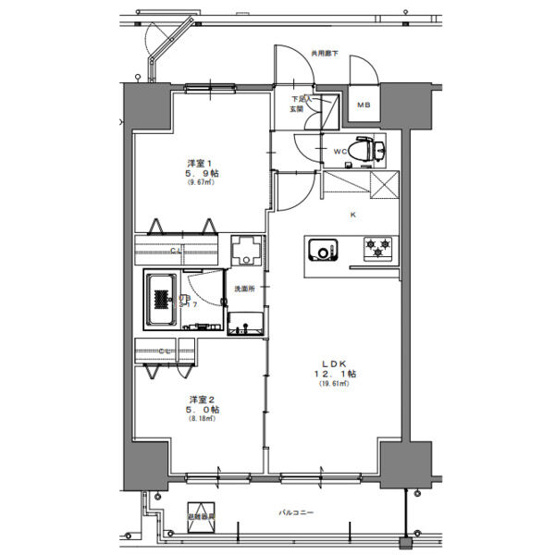 【間取り】 | S-RESIDENCE高岳ardent(アーデント)