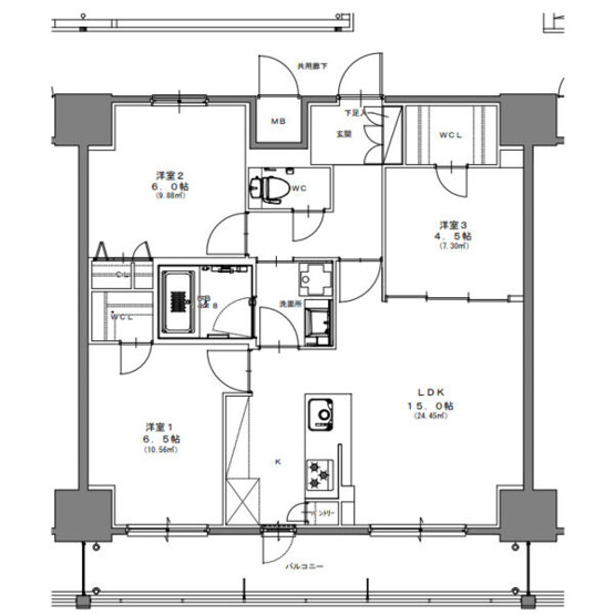 【間取り】 | S-RESIDENCE高岳ardent(アーデント)