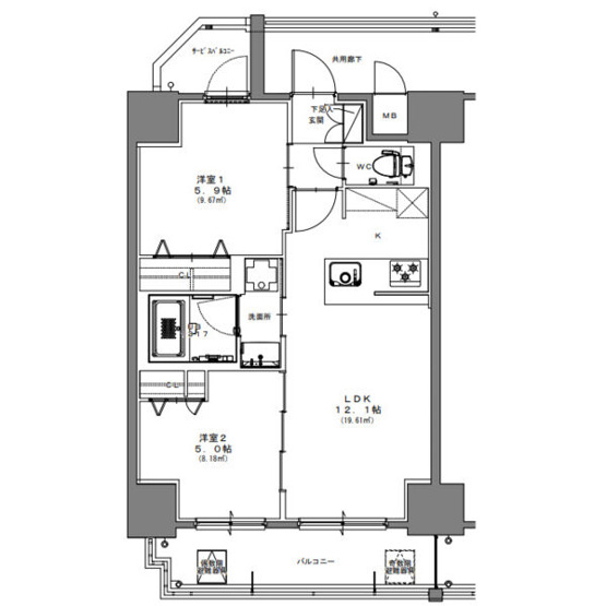 【間取り】 | S-RESIDENCE高岳ardent(アーデント)