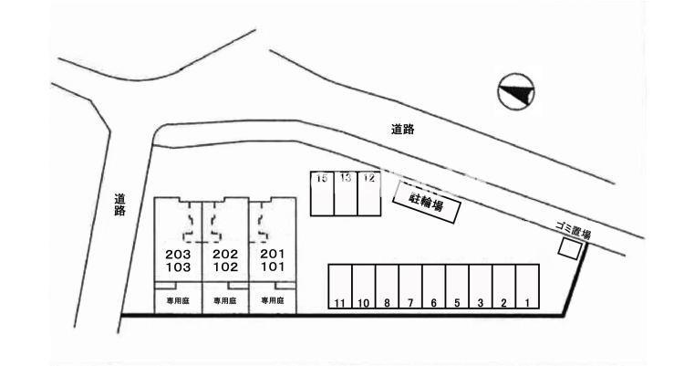 ハイファイン藤の区画図