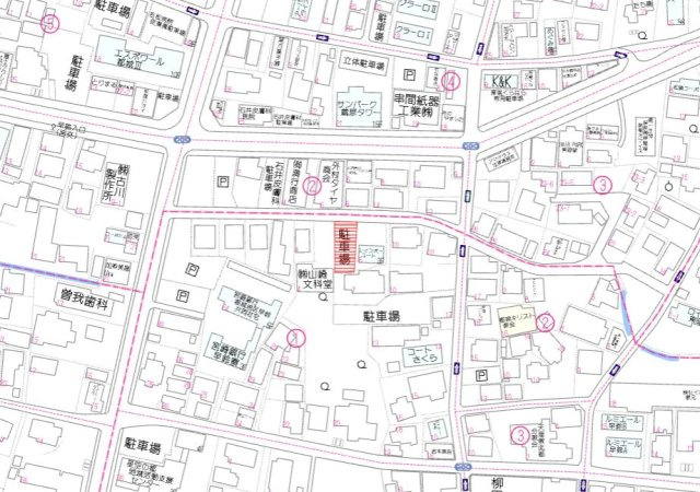 都城市早鈴町の売地の土地図