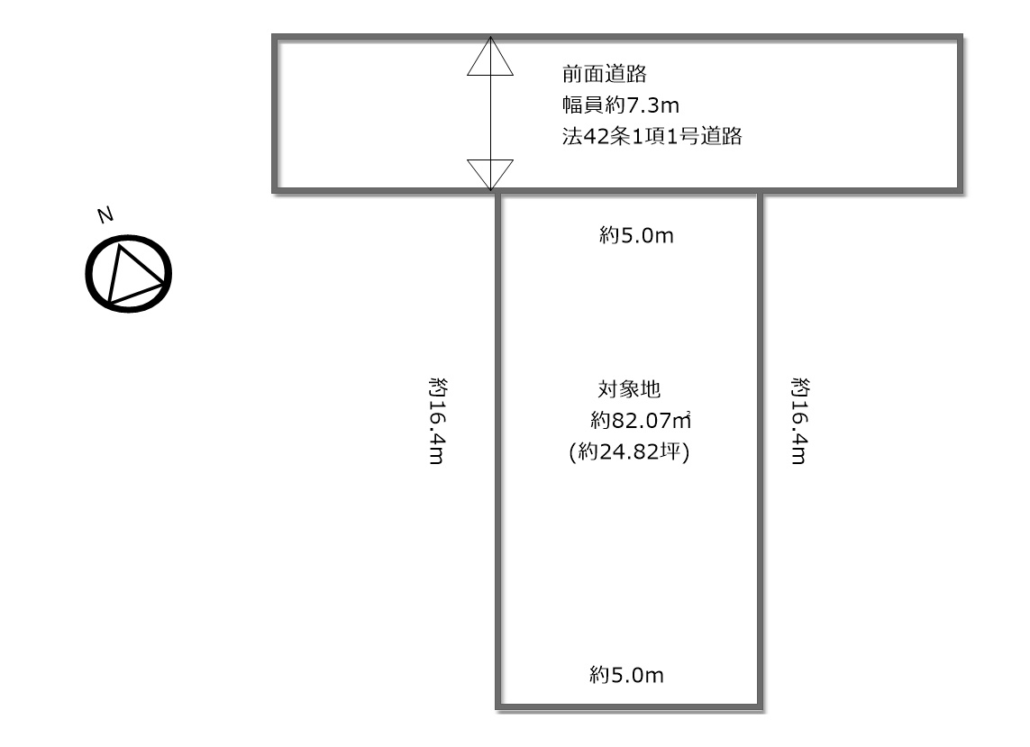 大阪市旭区高殿4丁目の土地図