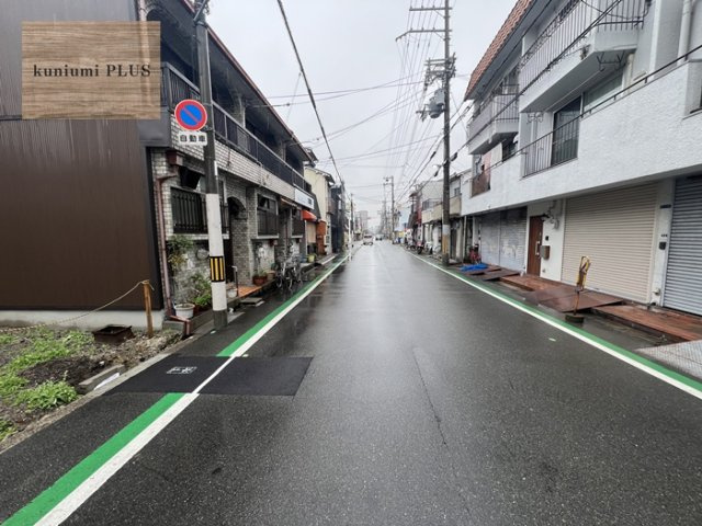 大阪市旭区高殿4丁目の前面道路含む現地写真