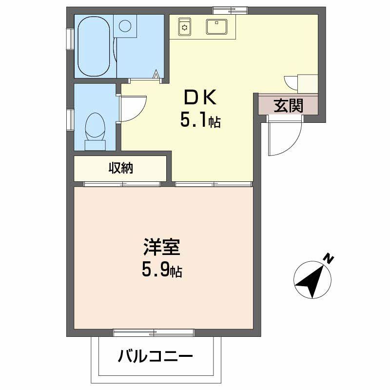 シャーメゾン久保田の間取り