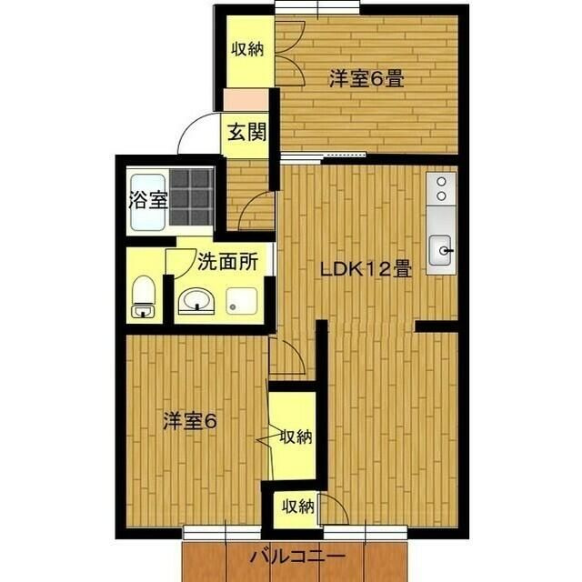 ヴァンベール鳴海Ａ棟の間取り