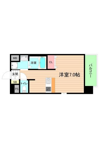 大阪市都島区片町１丁目の賃貸マンションの間取り