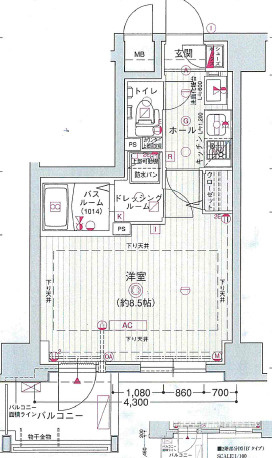 エステムプラザ名古屋・栄プレミアムの間取り