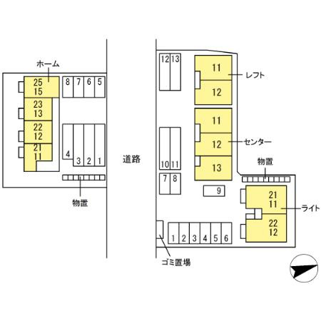 パークコート　ホームの区画図