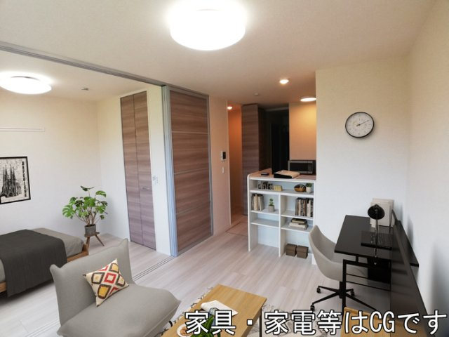 グラシアス オー　Ｂの居間・リビング