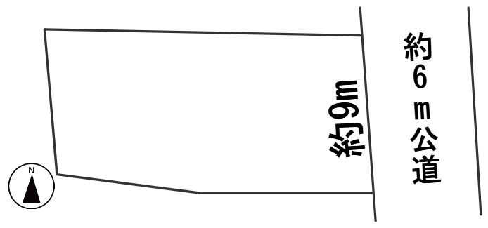 ６６３５４　岐阜市下川手土地の区画図