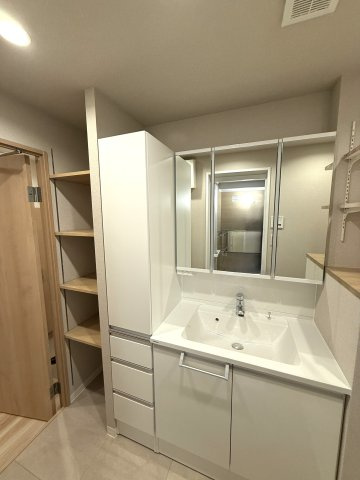 沼南エリカ7号棟の独立洗面台|洗面台　※令和7年5月リフォーム完成時の写真