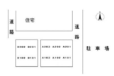 ミツモリハイツAの外観