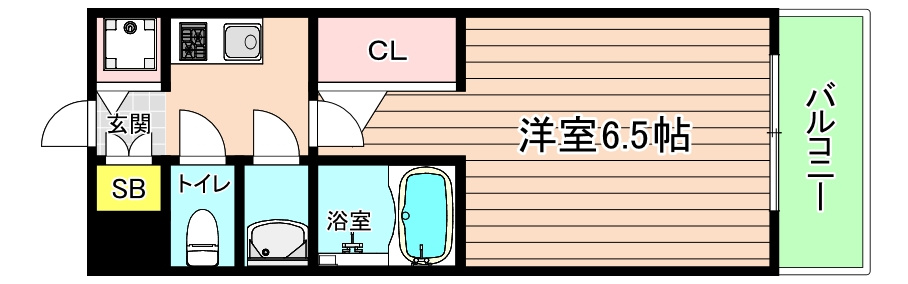 大阪市都島区中野町５丁目の賃貸マンションの間取り