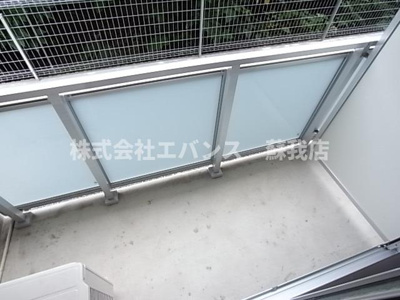 【バルコニー】 | グレイス千葉中央Ⅱ | 開放的で明るい空間を演出してくれるバルコニーです