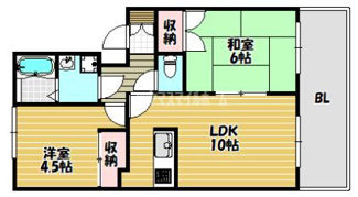 【間取り】 | シャトレヴェールＡ棟