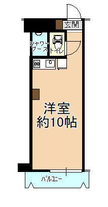 トーカンマンション医学町　6Fの間取り