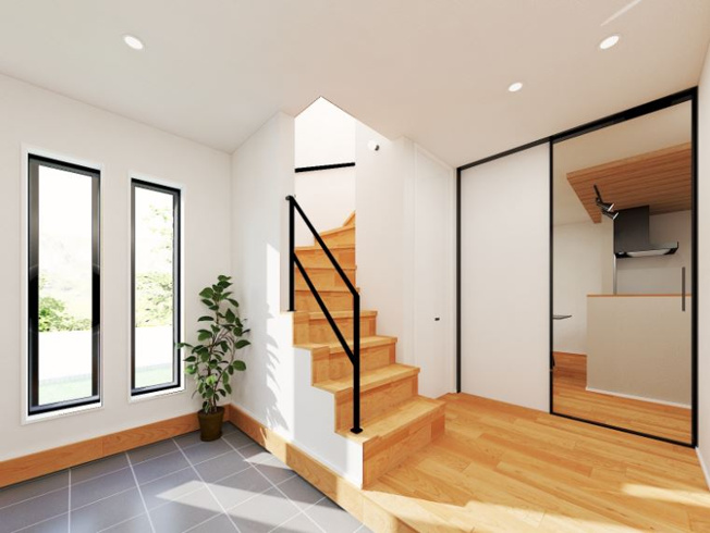 【完成予想図】 | 厚木市戸室五丁目　新築分譲住宅　全1棟 | 内観イメージパースです