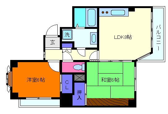 ハイム篠の間取り