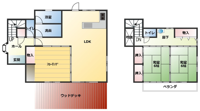 【間取り】 | 那須郡那須町 大字高久乙　清水台別荘　戸建　
