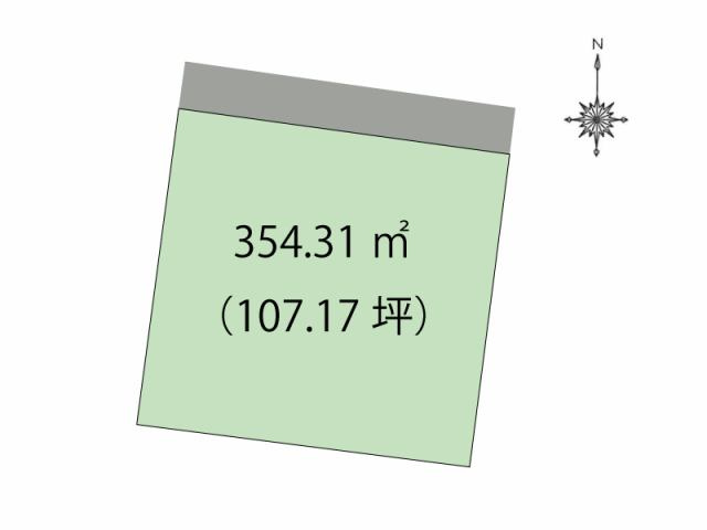 夜須町手結山　売土地の区画図