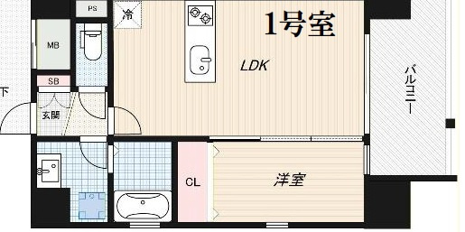 【間取り】 | ALZA北堀江