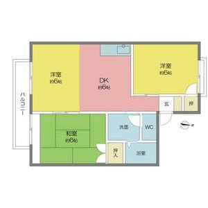 サンハイツ藤山台B棟の間取り