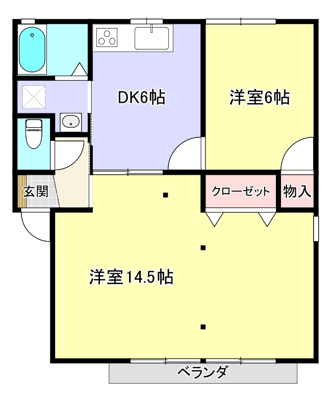 メイプルハイツBの間取り