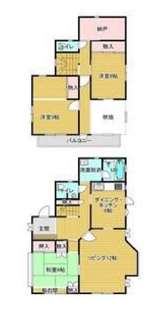 売戸建　栃木市沼和田町の間取り