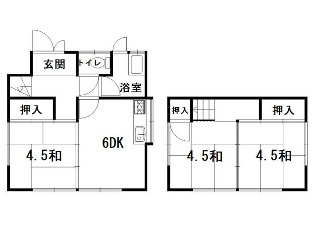 高知市佐々木町中古戸建ての間取り
