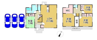 【間取り】 | 川西市大和東５丁目2の13　中古一戸建て