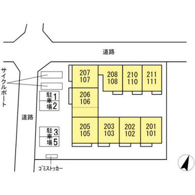 【区画図】 | Casa Con Patio