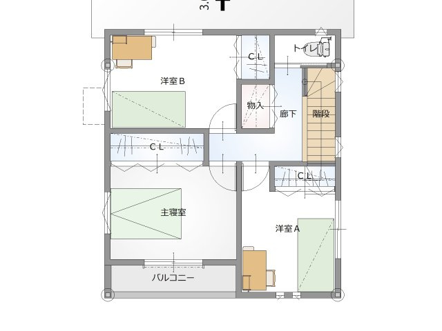 瀬戸南町一丁目（東）　売土地　（建築条件付）の参考プラン|参考プラン間取図です