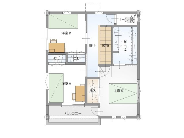 瀬戸南町一丁目（西）　売土地の参考プラン|参考プラン間取図です