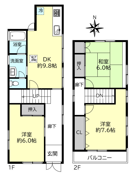 明石市朝霧南町４丁目戸建の間取り
