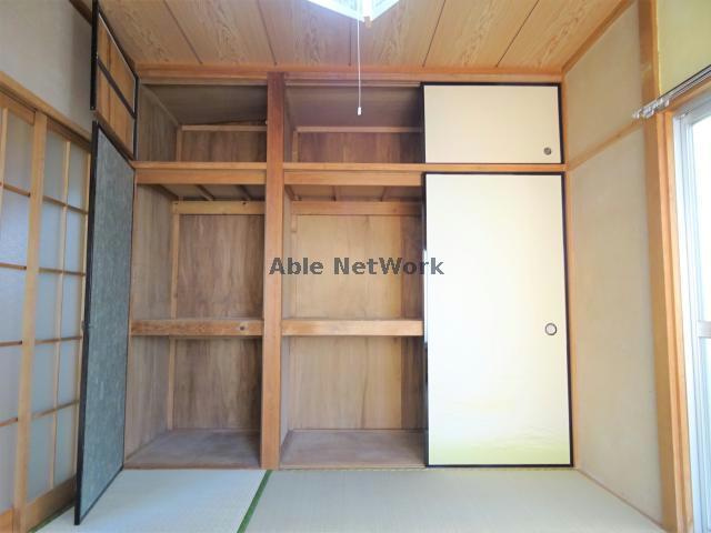 中田荘の収納|6帖和室の押入れです！