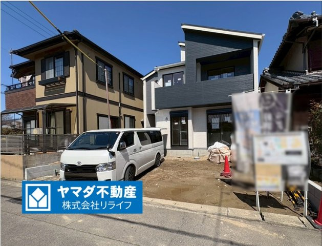 【商談中】ブルーミングガーデン　江南市赤童子町白山　全1区画分譲の外観|■1号棟
■YAMADA電機の　ヤマダ不動産　株式会社リライフ　一宮店■
【長期優良住宅認定】仕様のおうち！
東栄住宅の家は、全棟「耐震等級３級」「設計・住宅性能評価書取得」で信頼の高い住宅です。