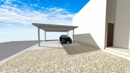 高島市新旭町北畑1丁目新築戸建の設備|カーポート