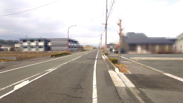 高島市新旭町北畑1丁目新築戸建の前面道路含む現地写真