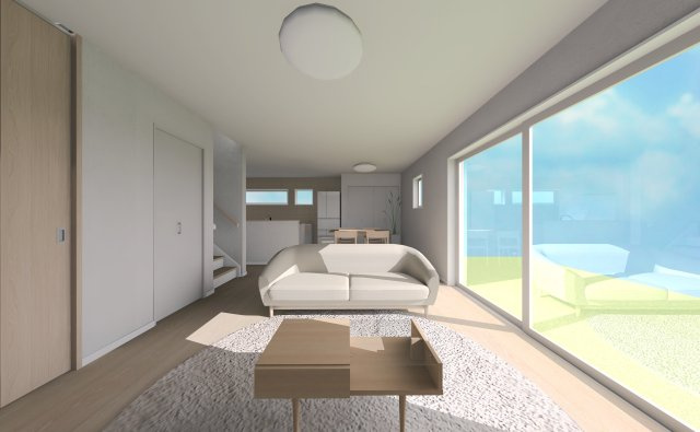 高島市新旭町北畑1丁目新築戸建の完成予想図