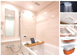 【浴室】 | プライム市川妙典 | ナチュラルな木目調の居心地のよいバスルームです