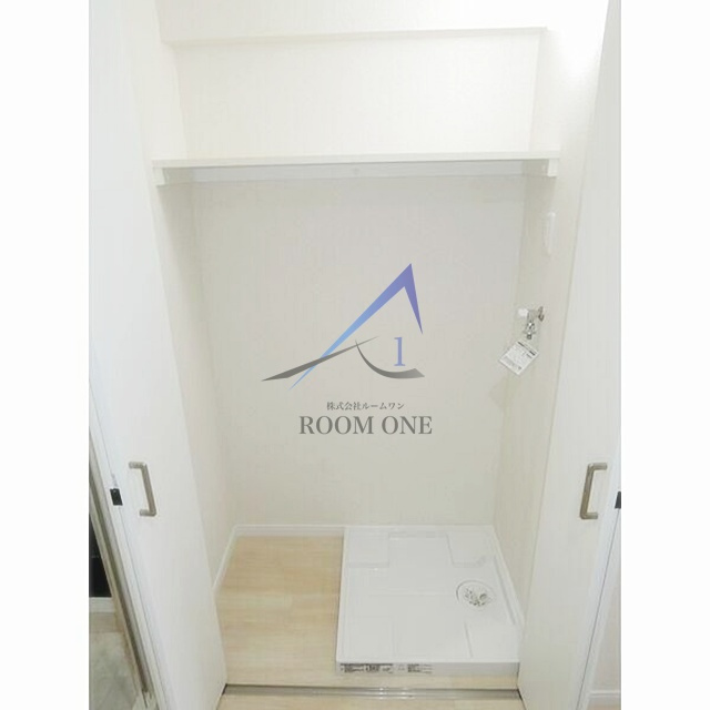 マンションかねきの設備|洗濯機置き場です。