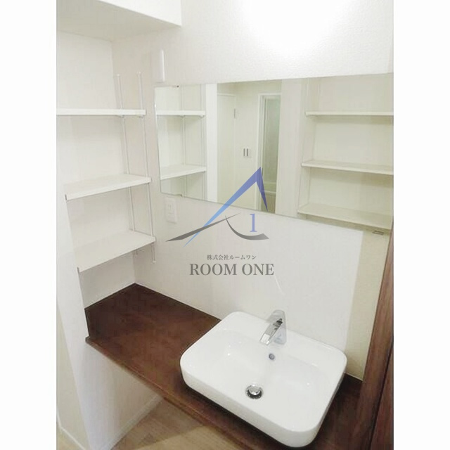 マンションかねきの洗面所|洗面台です。